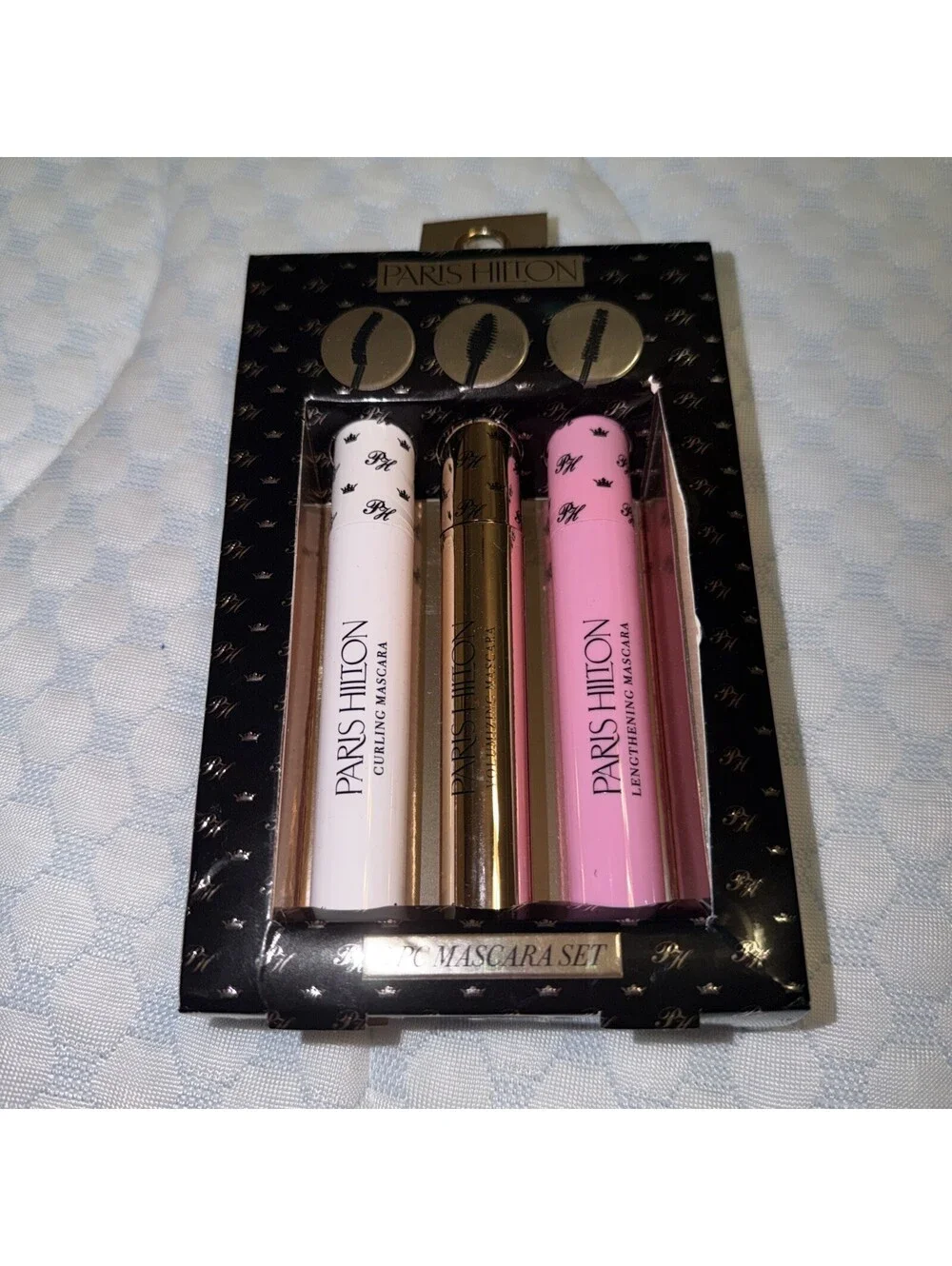 Paris Hilton 3-Piece Mascara Set Curling Volumizing Lengthening Mascara Gift Set